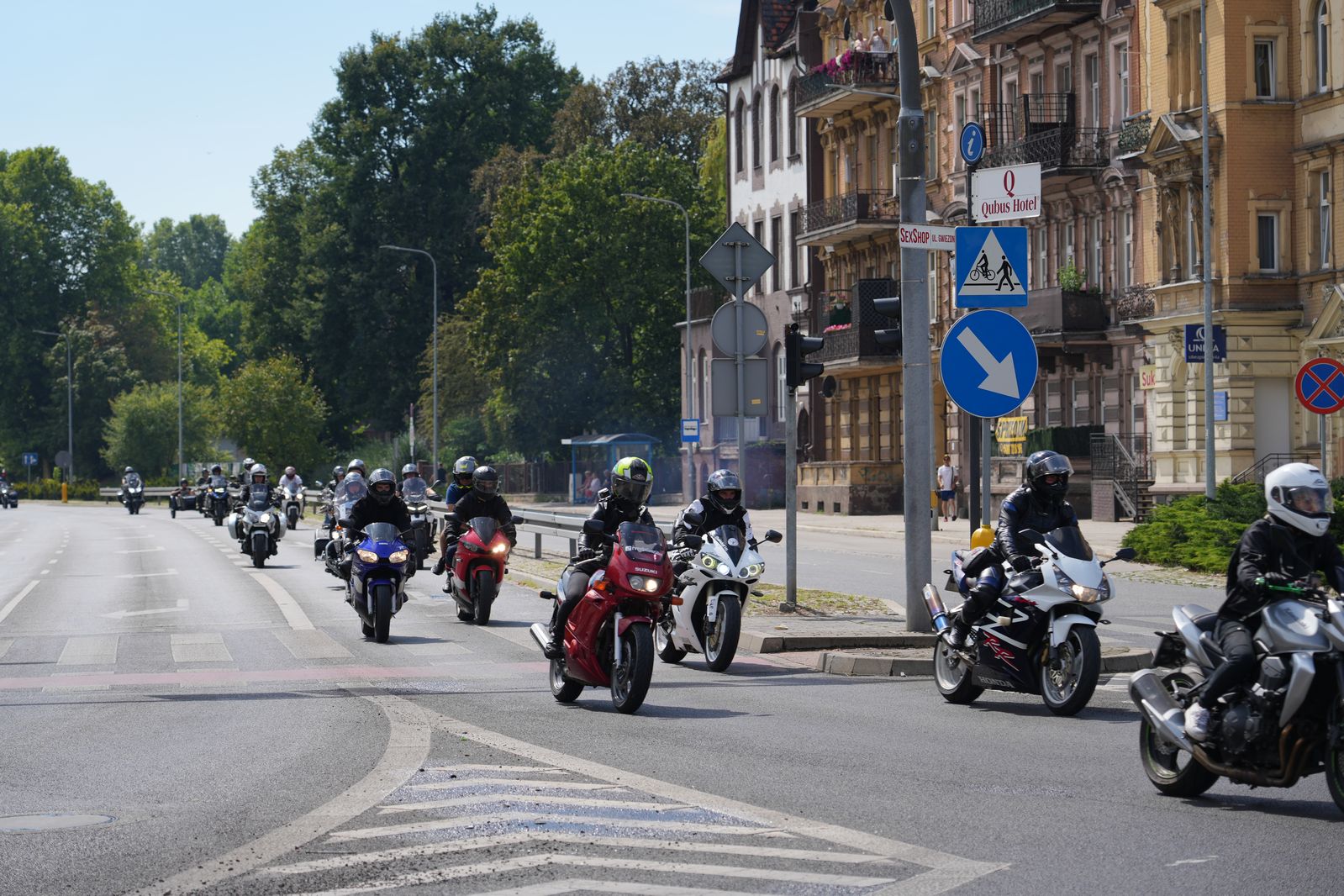Motocyklowa parada przejechała przez Legnicę