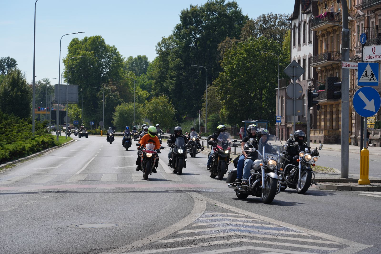 Motocyklowa parada przejechała przez Legnicę