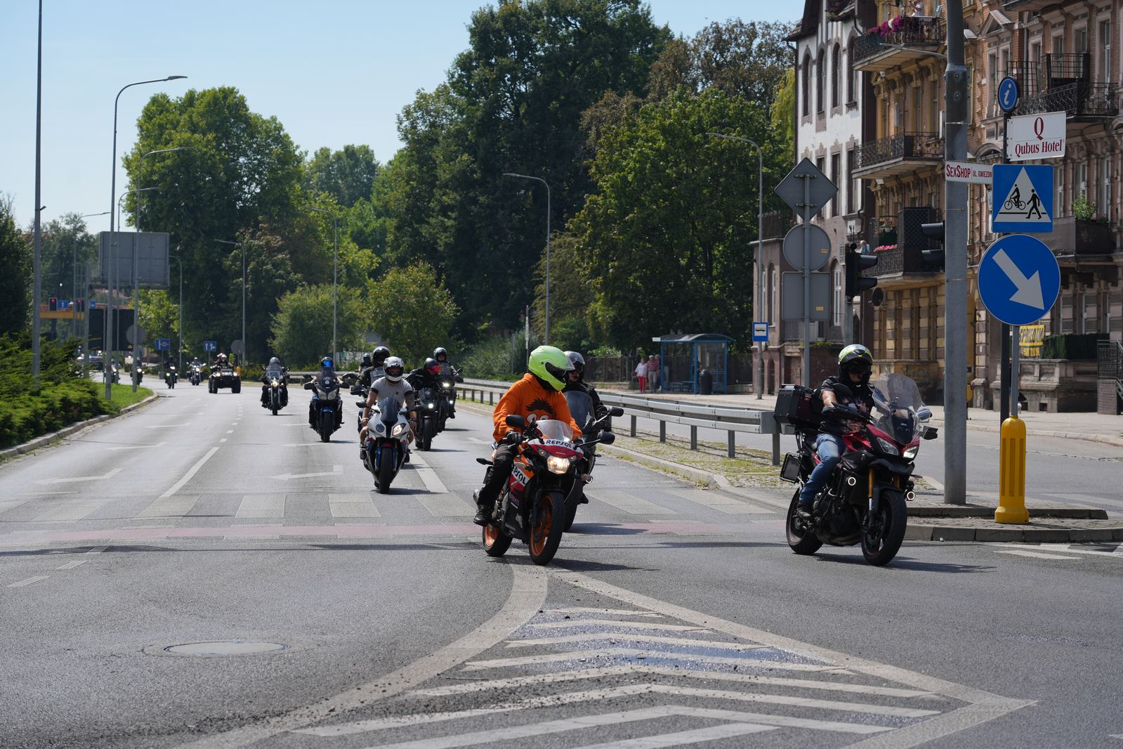 Motocyklowa parada przejechała przez Legnicę