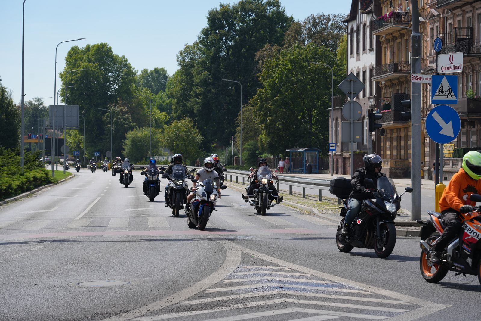 Motocyklowa parada przejechała przez Legnicę