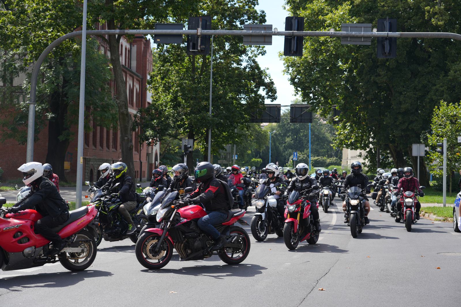 Motocyklowa parada przejechała przez Legnicę