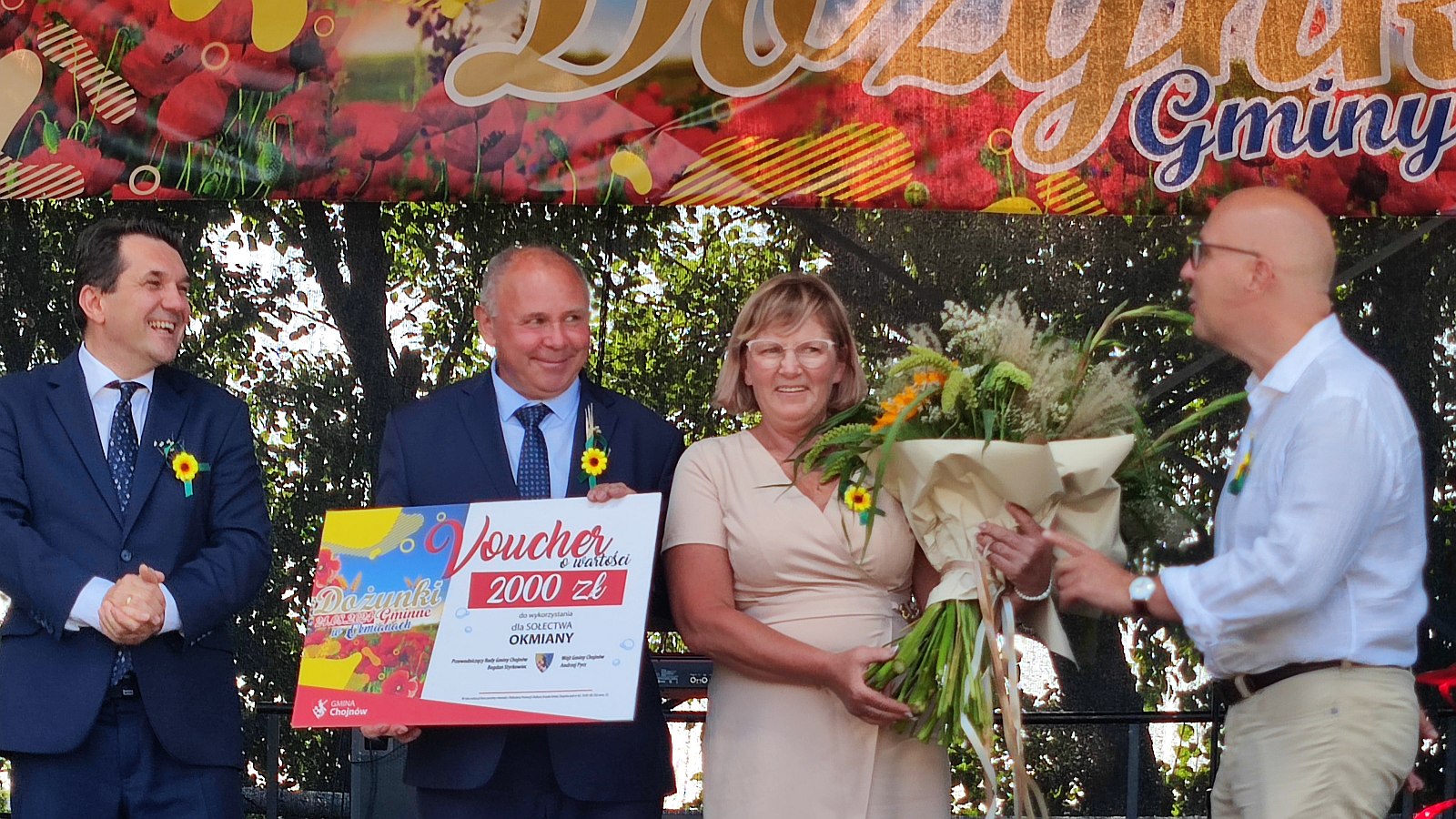 Dożynki Gminy Chojnów odbywają się w malowniczych Okmianach