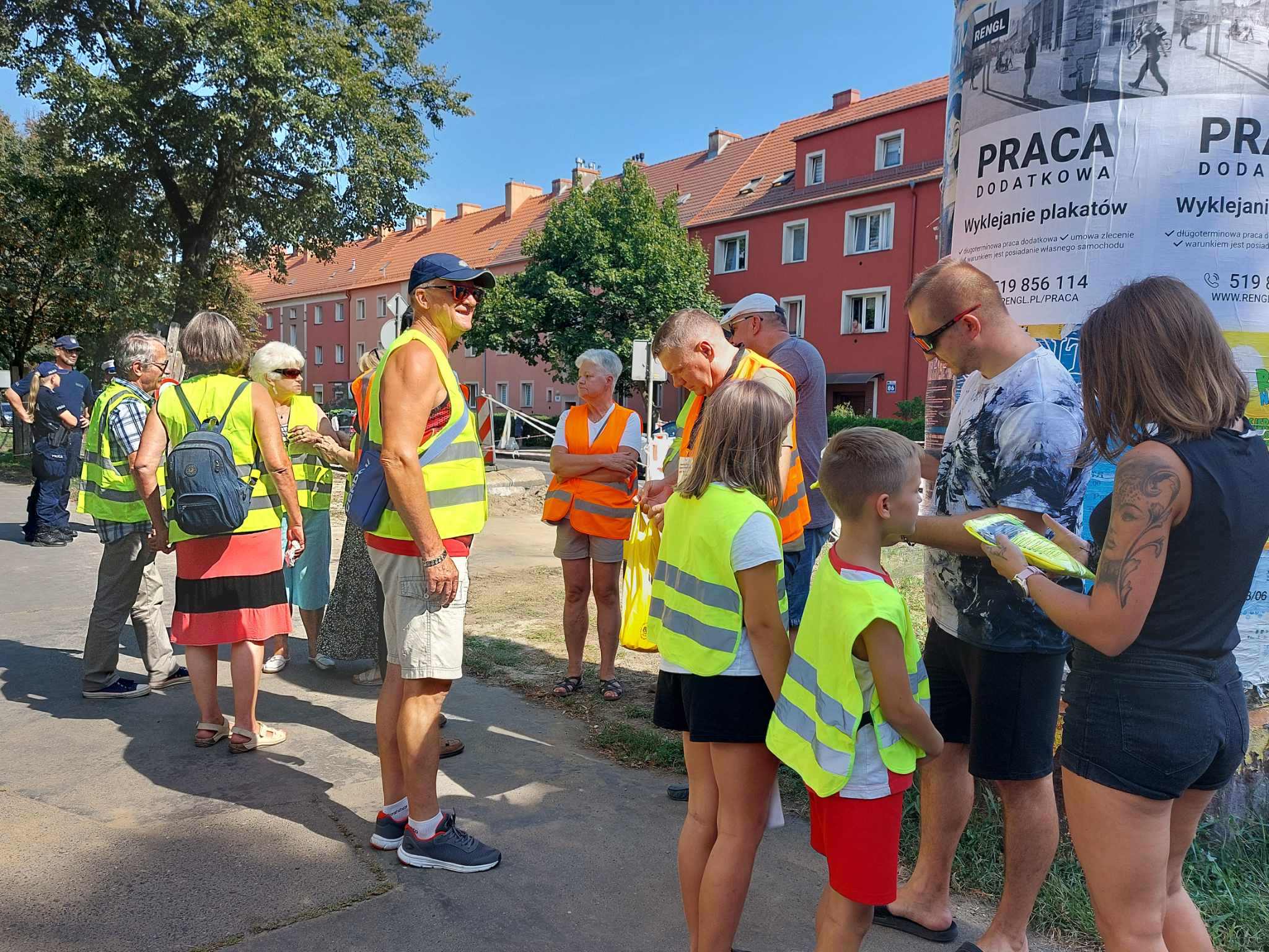 Protestowali przeciwko likwidacji  wjazdu na podwórze