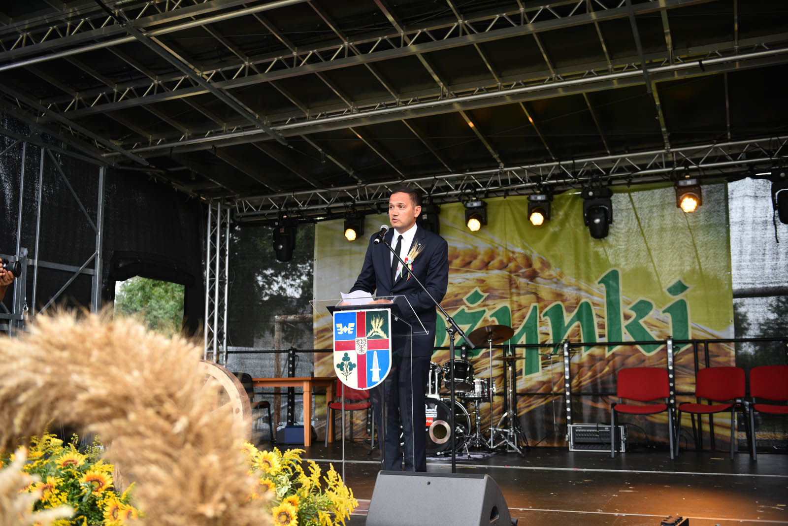 Dożynki Gminy Miłkowice w tym roku odbyły się w Grzymalinie
