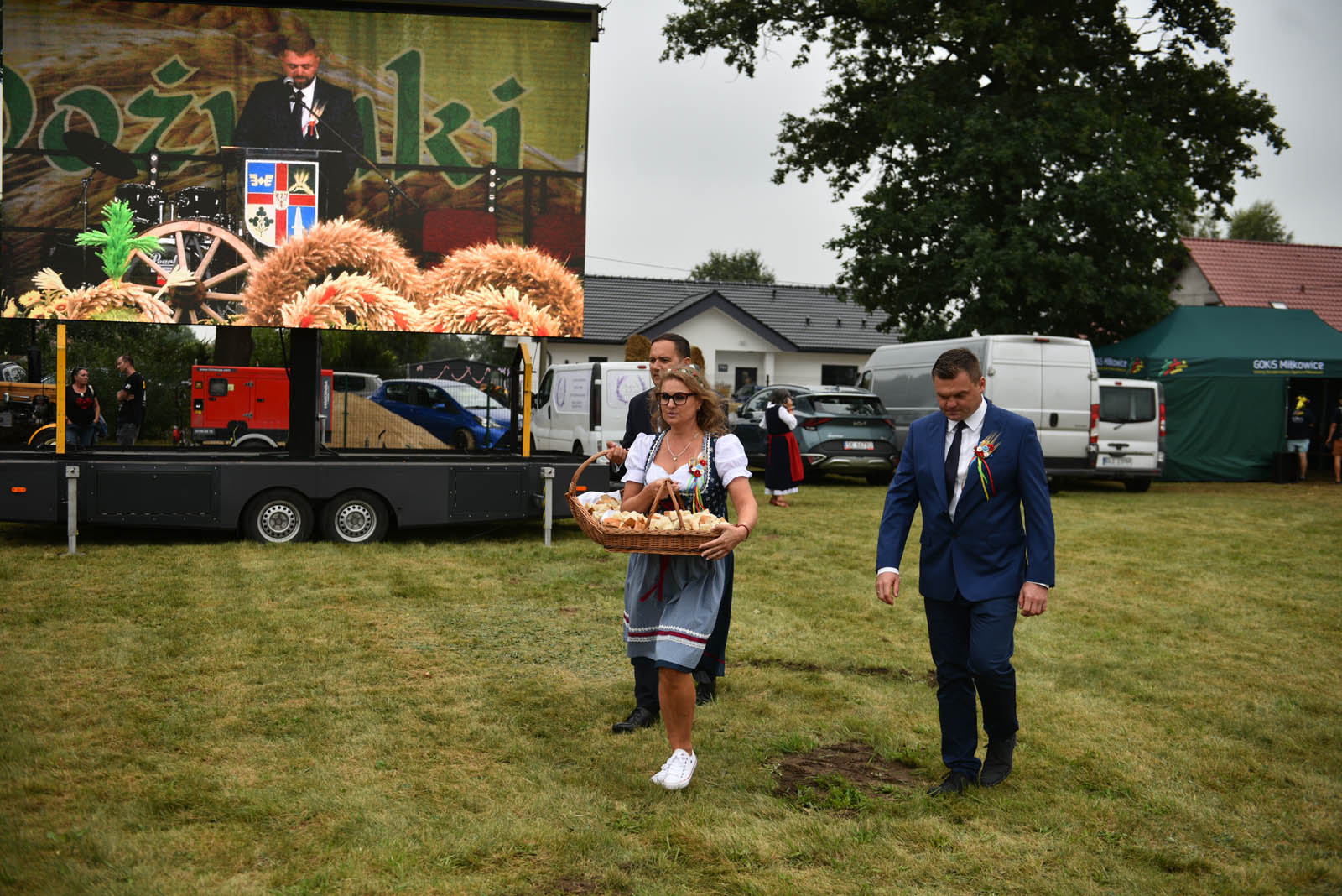 Dożynki Gminy Miłkowice w tym roku odbyły się w Grzymalinie