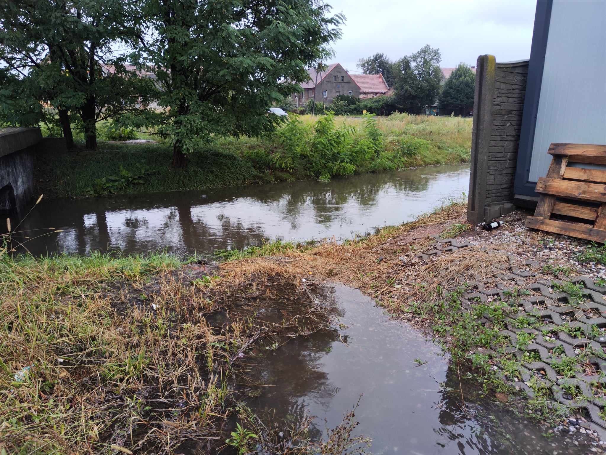 Ulice w Legnicy zalane. Służby pracują, deszcz nadal leje
