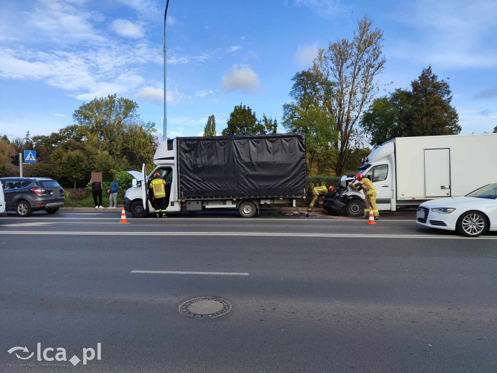 Zderzenie trzech aut na Wroclawskiej