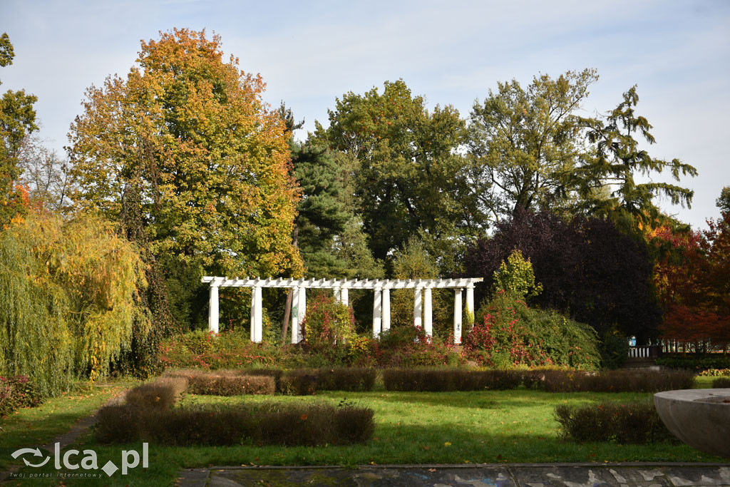 Otulony barwami jesieni park w całej okazałości