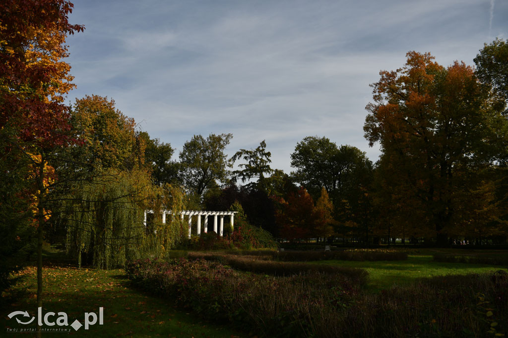 Otulony barwami jesieni park w całej okazałości