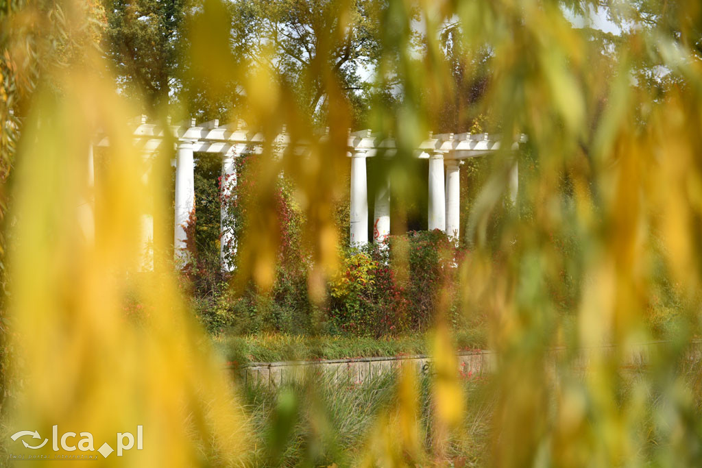 Otulony barwami jesieni park w całej okazałości