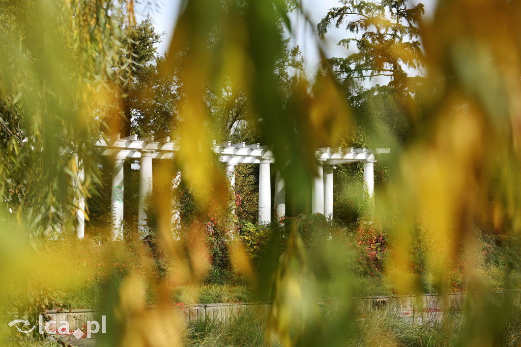 Otulony barwami jesieni park w całej okazałości