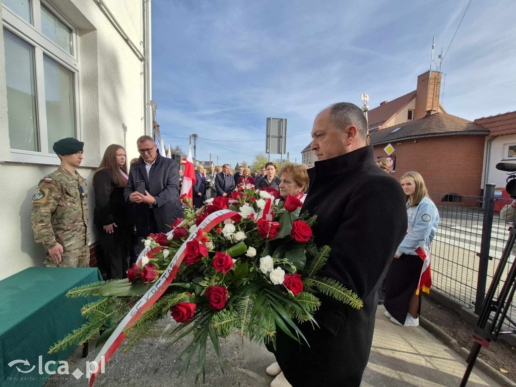 Odsłonięcie tablicy pamięci Władysława Obertańca