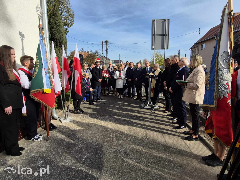 Odsłonięcie tablicy pamięci Władysława Obertańca