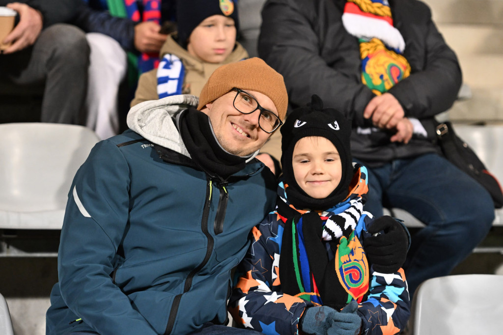 Kibice na meczu Miedź Legnica - Wisła Płock