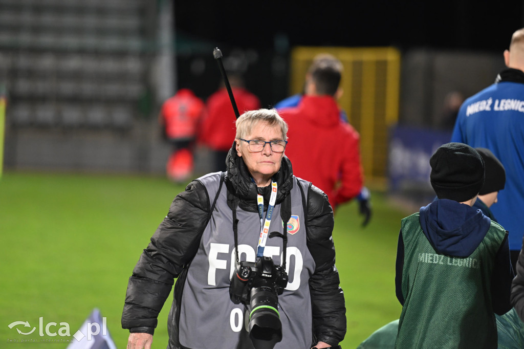 Kibice na meczu Miedź Legnica - Wisła Płock