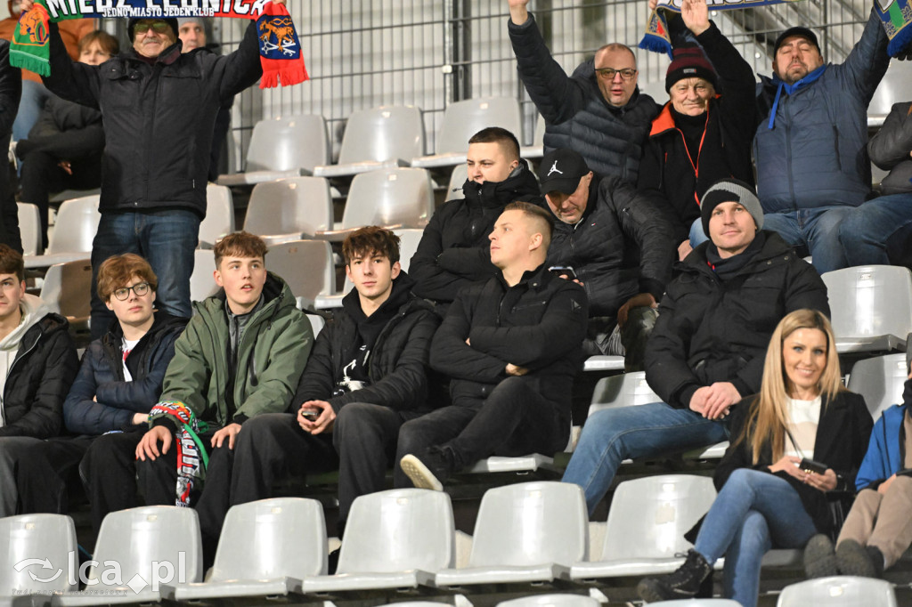 Kibice na meczu Miedź Legnica - Wisła Płock