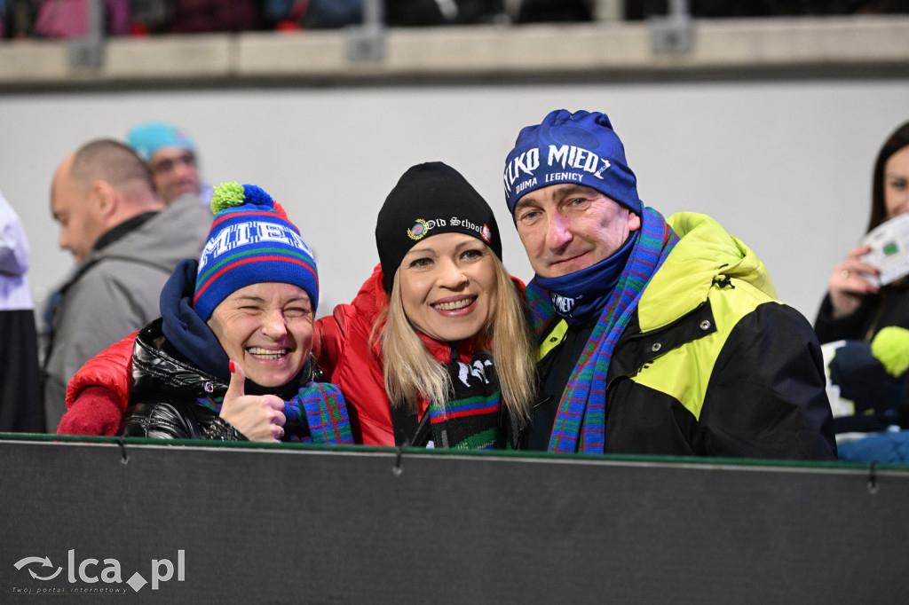 Kibice na meczu Miedź Legnica - Wisła Płock