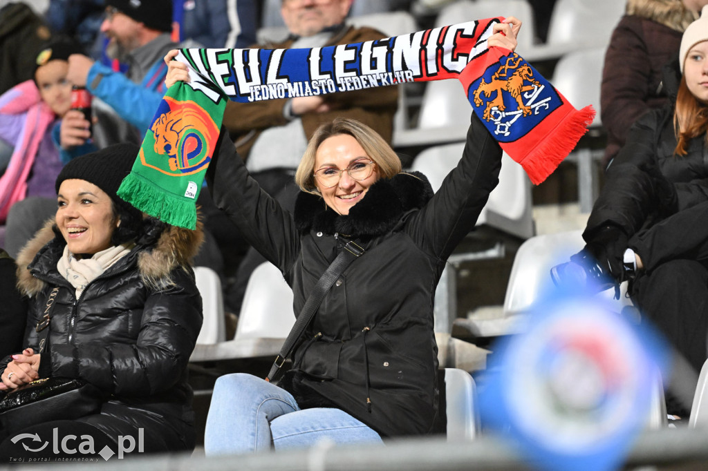 Kibice na meczu Miedź Legnica - Wisła Płock