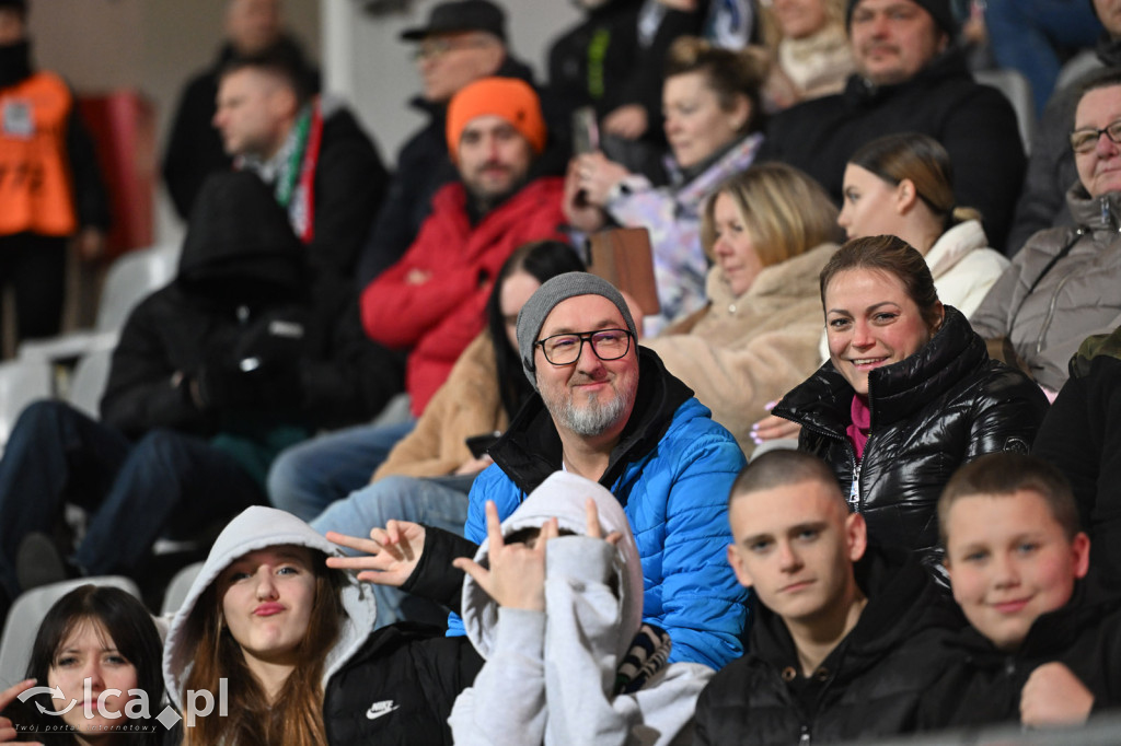 Kibice na meczu Miedź Legnica - Wisła Płock