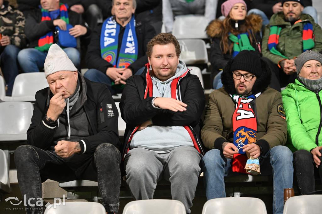 Kibice na meczu Miedź Legnica - Wisła Płock