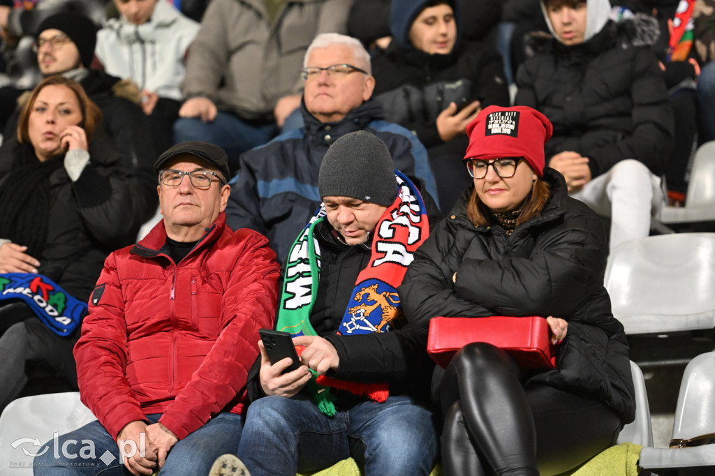 Kibice na meczu Miedź Legnica - Wisła Płock
