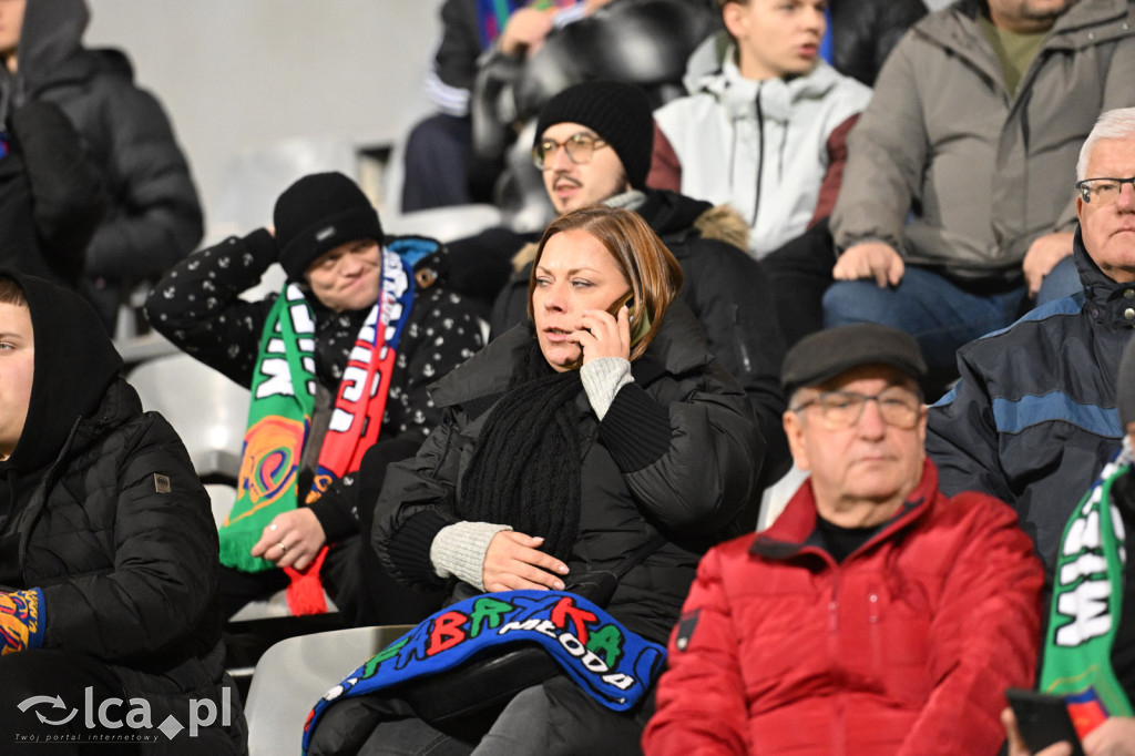 Kibice na meczu Miedź Legnica - Wisła Płock