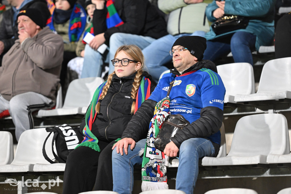 Kibice na meczu Miedź Legnica - Wisła Płock