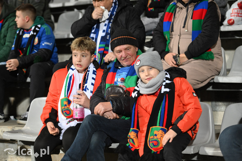 Kibice na meczu Miedź Legnica - Wisła Płock