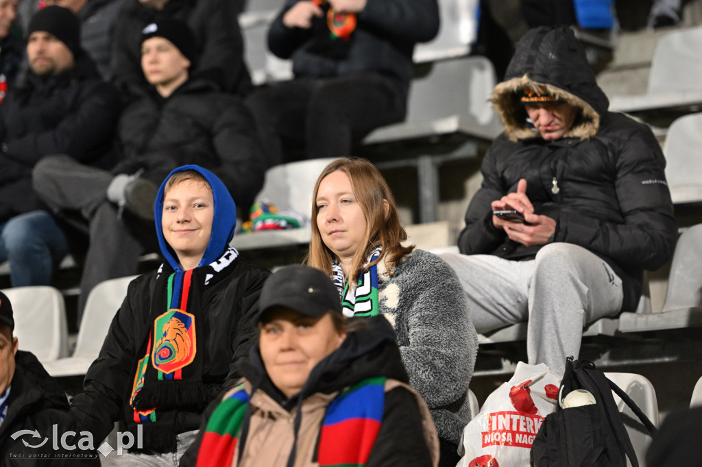 Kibice na meczu Miedź Legnica - Wisła Płock