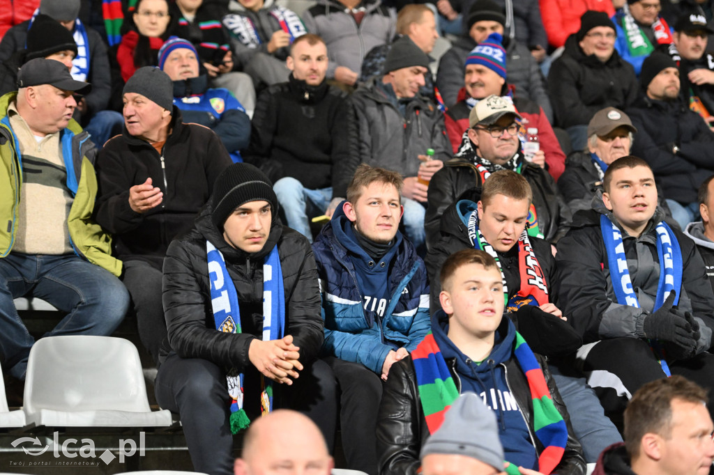 Kibice na meczu Miedź Legnica - Wisła Płock