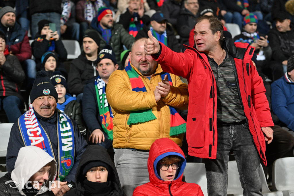 Kibice na meczu Miedź Legnica - Wisła Płock