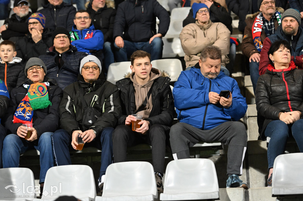 Kibice na meczu Miedź Legnica - Wisła Płock