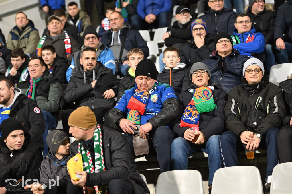 Kibice na meczu Miedź Legnica - Wisła Płock