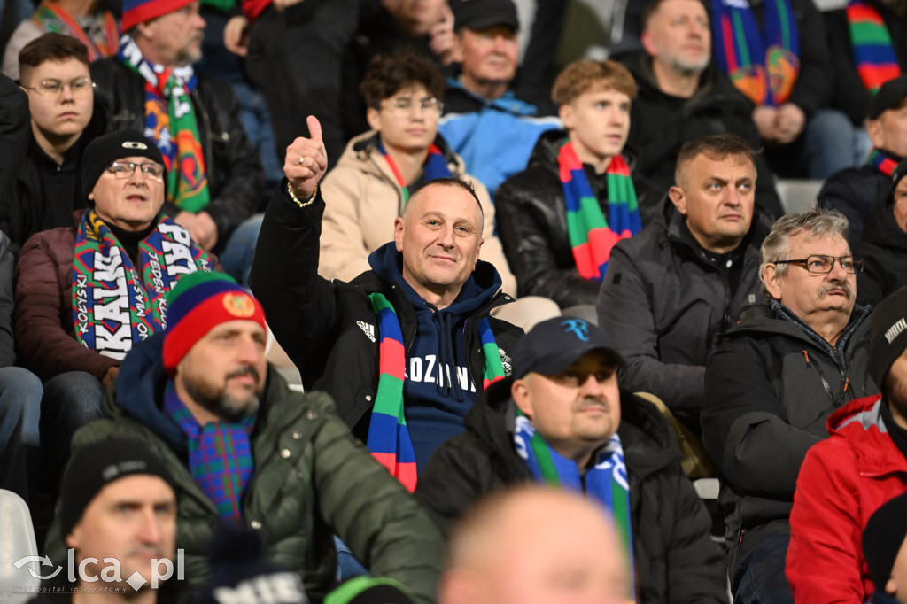 Kibice na meczu Miedź Legnica - Wisła Płock