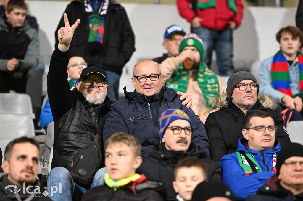 Kibice na meczu Miedź Legnica - Wisła Płock
