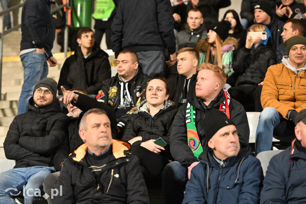 Kibice na meczu Miedź Legnica - Wisła Płock
