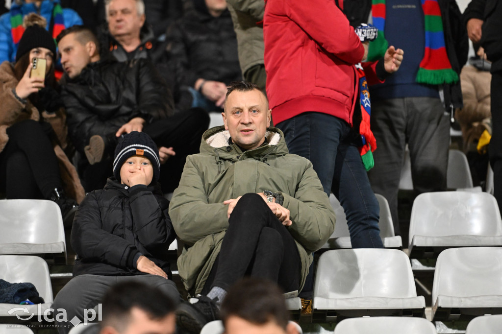 Kibice na meczu Miedź Legnica - Wisła Płock