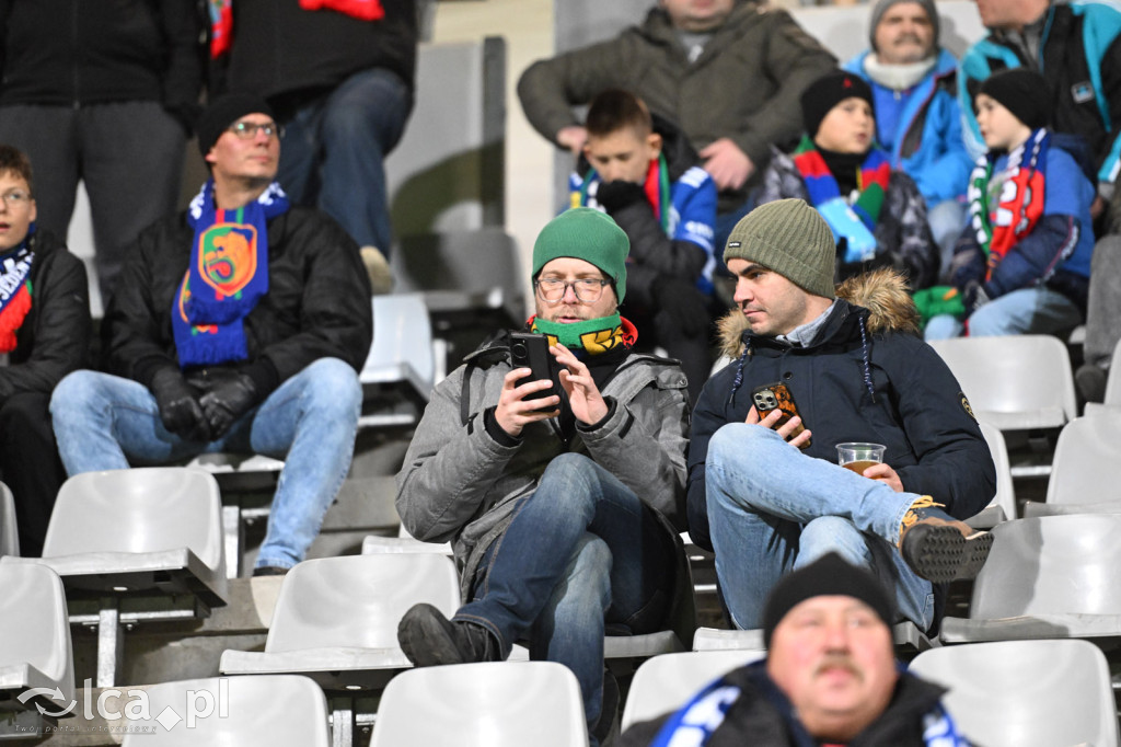 Kibice na meczu Miedź Legnica - Wisła Płock