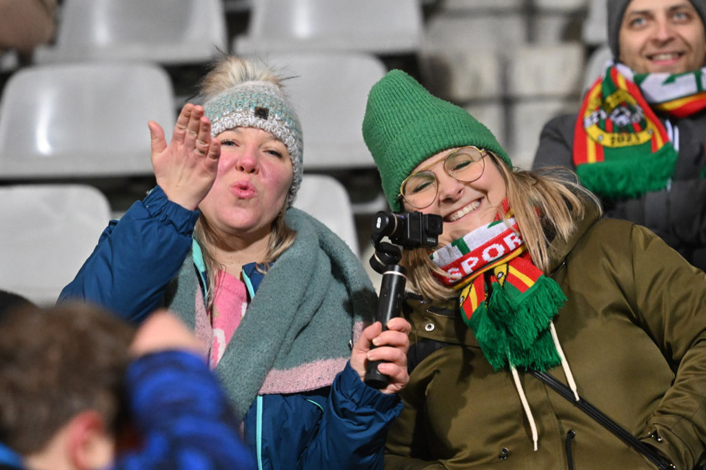 Kibice na meczu Miedź Legnica - Stal Rzeszów