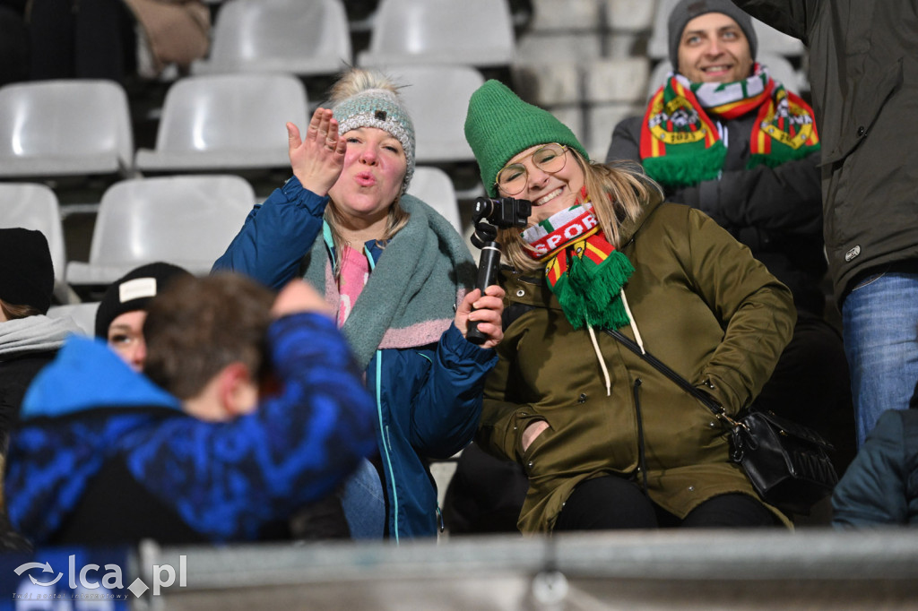 Kibice na meczu Miedź Legnica - Stal Rzeszów