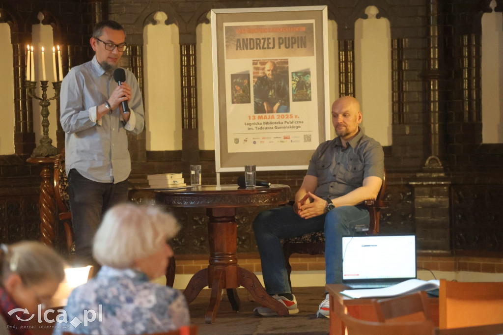 Spotkanie z Andrzejem Pupinem w bibliotece