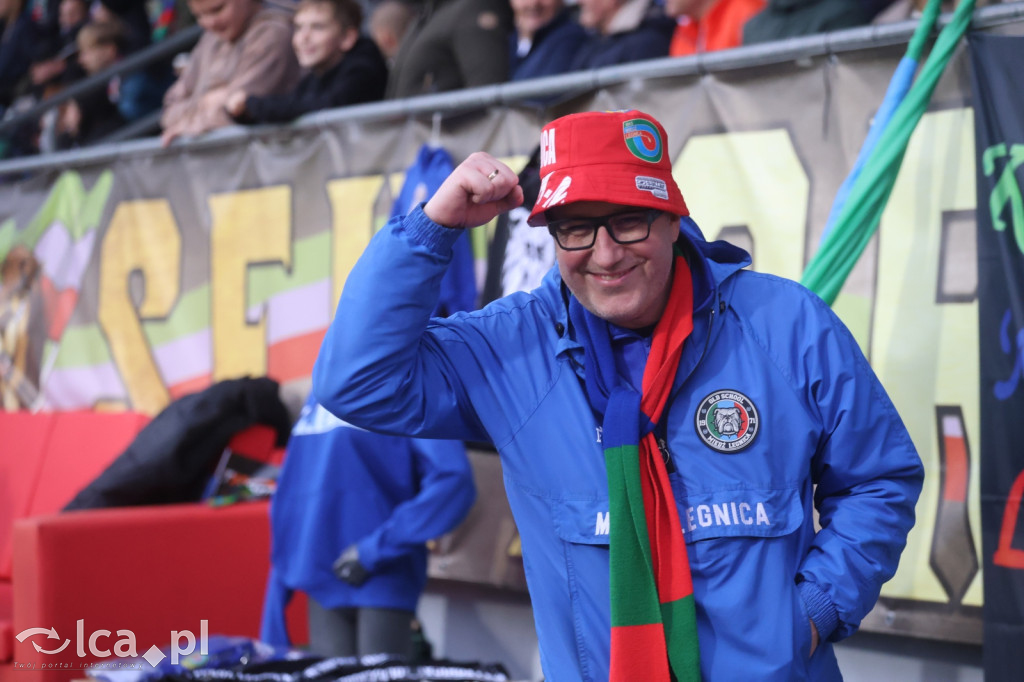 Kibice Miedzi na meczu z Bruk-Betem Termalicą