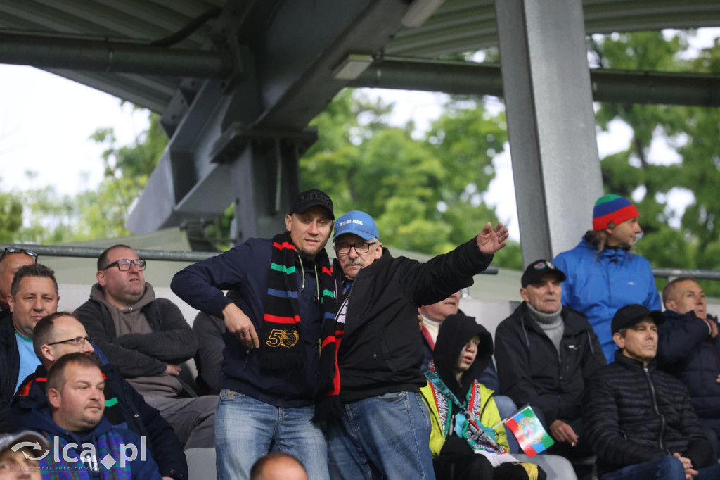 Kibice Miedzi na meczu z Bruk-Betem Termalicą