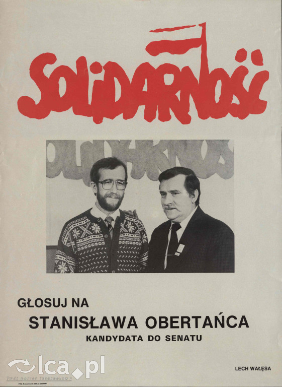 Plakaty, ulotki i wycinki prasowe z 1989 roku