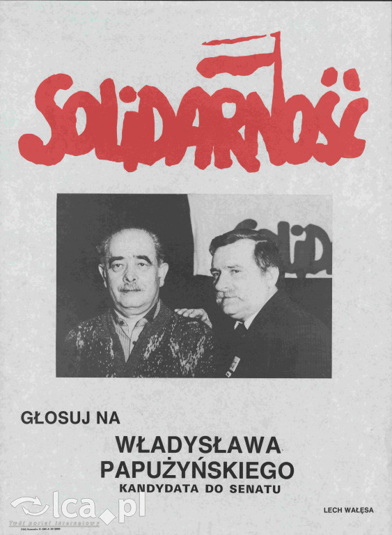 Plakaty, ulotki i wycinki prasowe z 1989 roku