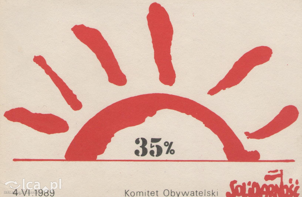 Plakaty, ulotki i wycinki prasowe z 1989 roku