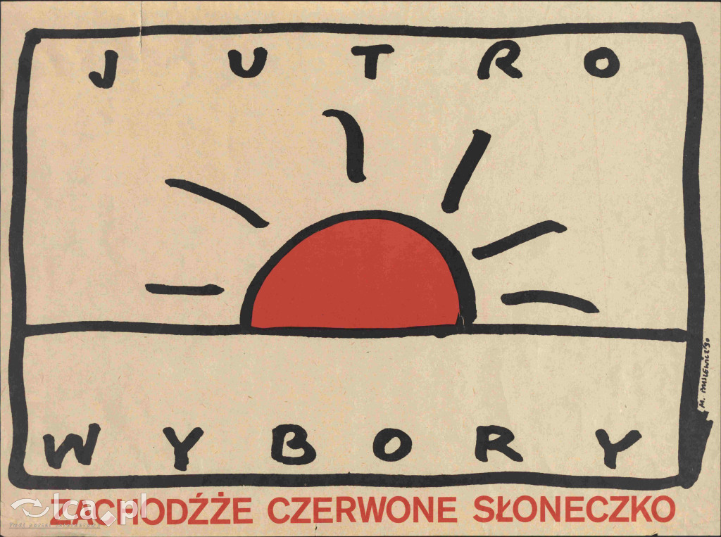 Plakaty, ulotki i wycinki prasowe z 1989 roku