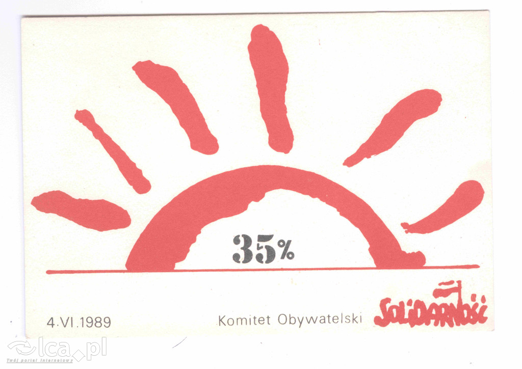 Plakaty, ulotki i wycinki prasowe z 1989 roku