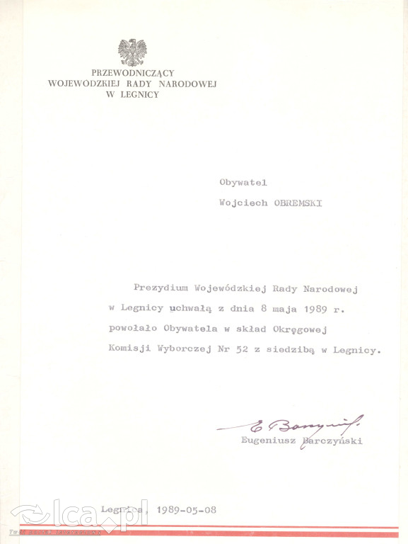 Plakaty, ulotki i wycinki prasowe z 1989 roku