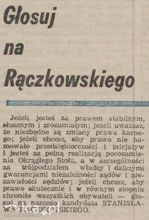 Plakaty, ulotki i wycinki prasowe z 1989 roku